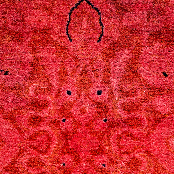 Pink Overdyed Wool Rug - 8' 2" x 10' 5"