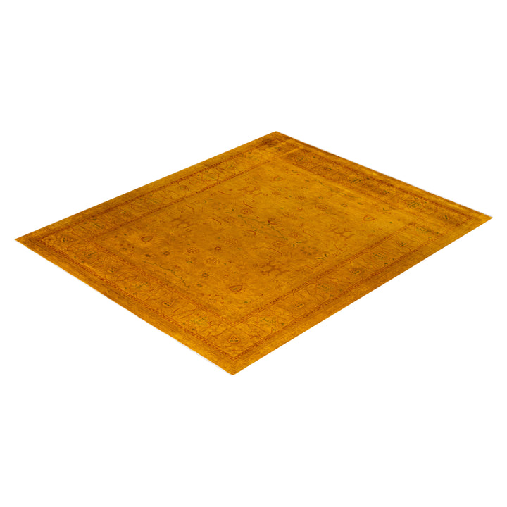 Gold Overdyed Wool Rug - 8' 0" x 9' 8"