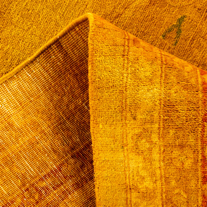 Gold Overdyed Wool Rug - 8' 0" x 9' 8"