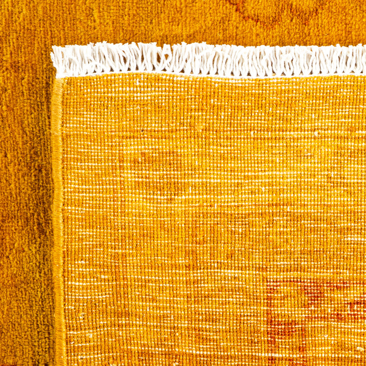 Gold Overdyed Wool Rug - 8' 0" x 9' 8"