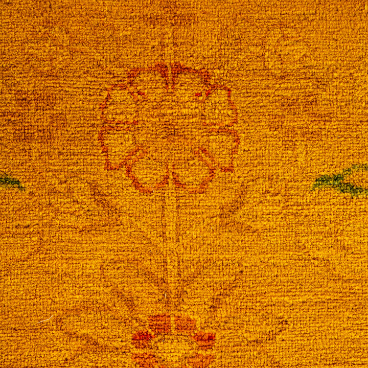 Gold Overdyed Wool Rug - 8' 0" x 9' 8"