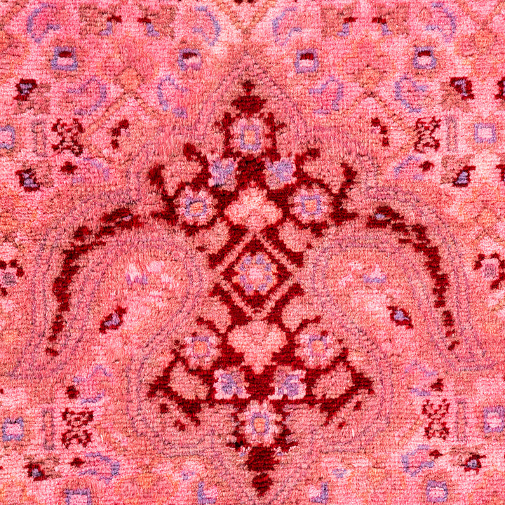Pink Overdyed Wool Rug - 8' 1" x 10' 5"