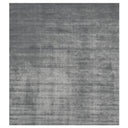 Pussywillow Grey Solid Silk Rug - 6' x 9'