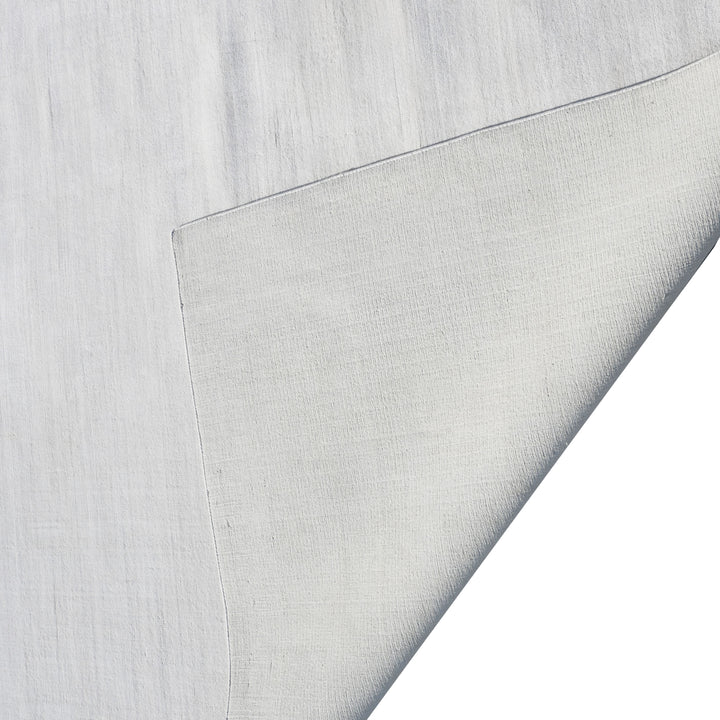 White Solid Silk Rug - 8' x 10'