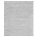 White Solid Silk Rug - 6' x 9'