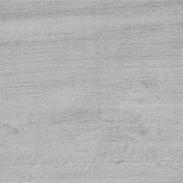 White Solid Silk Rug - 6' x 9'