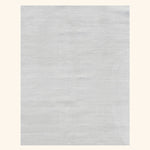White Solid Silk Rug - 9' x 12'