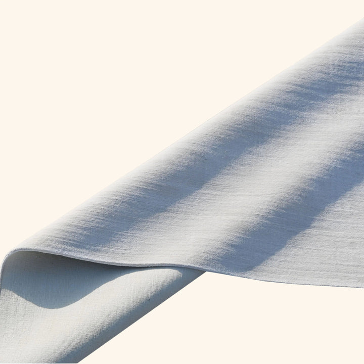White Solid Silk Rug - 9' x 12'