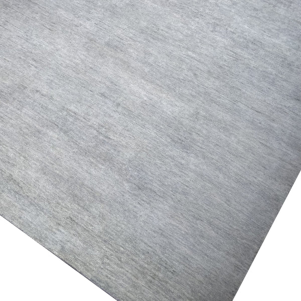 Slate Transitional Solid Mohair Wool Blend Rug - 8' x 10'