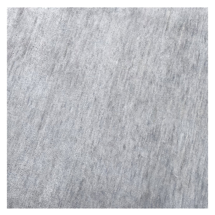 Slate Transitional Solid Mohair Wool Blend Rug - 8' x 10'