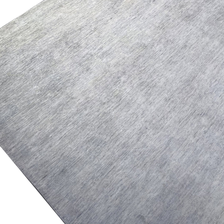 Slate Transitional Solid Mohair Wool Blend Rug - 8' x 10'