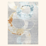 Multicolored Contemporary Wool Silk Blend Rug - 10' x 13'1"