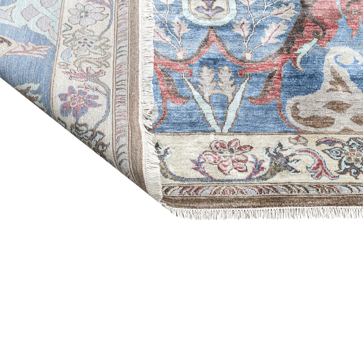 Multicolored Traditional Wool Rug - 7'11" x 10'1"