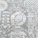 Grey Traditional Wool Silk Blend Rug - 9'1" x 11'11"