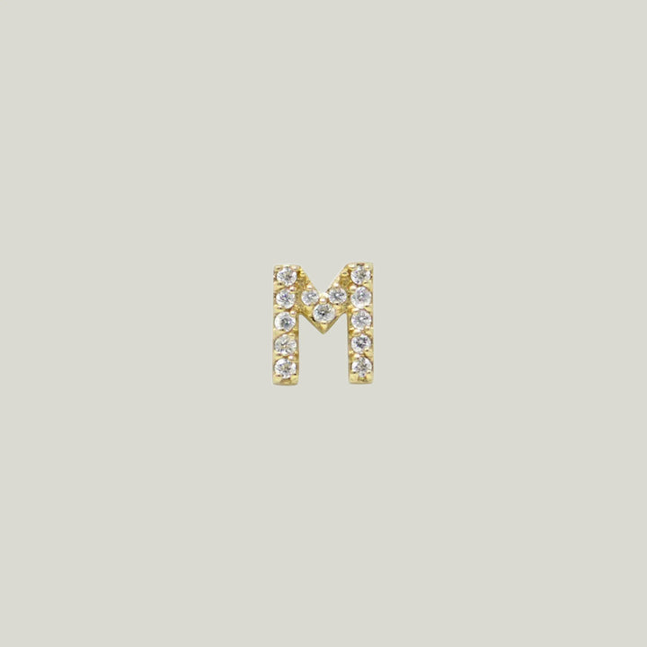 Love Letter Pave Diamond Earrings