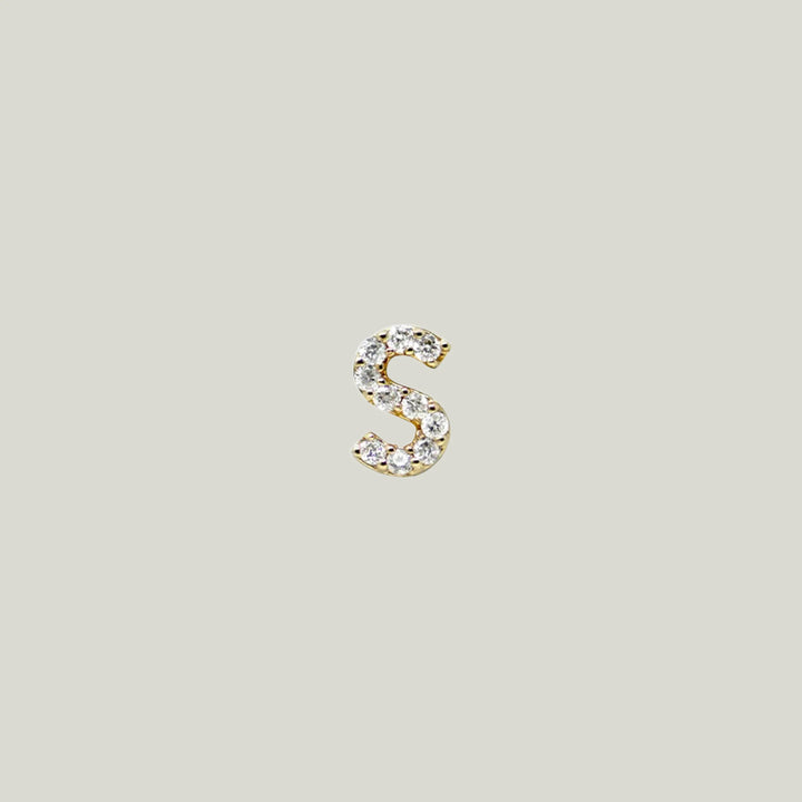 Love Letter Pave Diamond Earrings