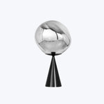 Melt Cone LED Table Lamp Silver