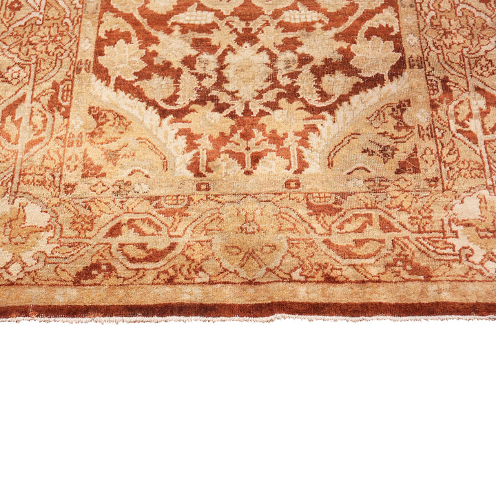 Gold Antique Traditional Indian Amritsar Rug - 4' x 7'2"