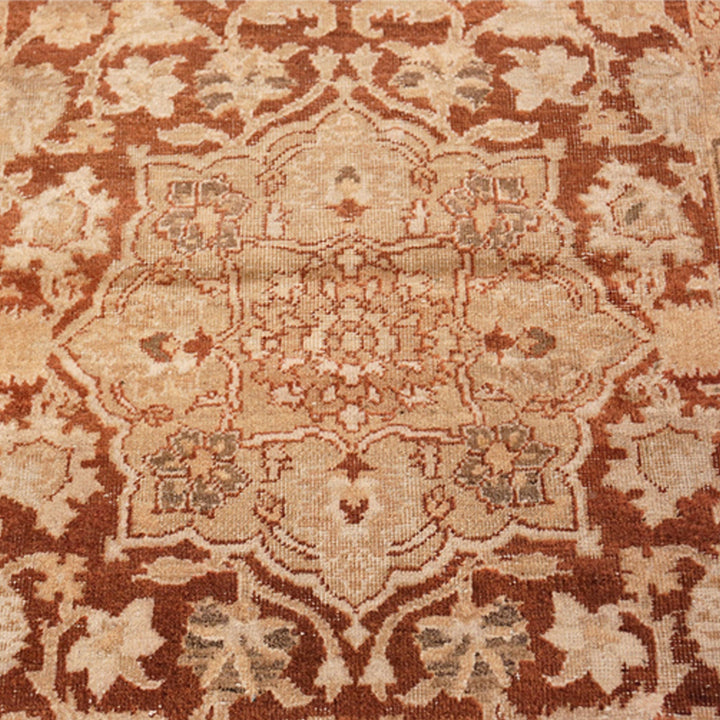 Gold Antique Traditional Indian Amritsar Rug - 4' x 7'2"