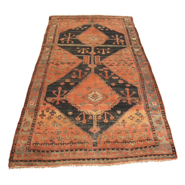 Red Antique Traditional Persian Malayer Rug - 4'7" x 8'2"