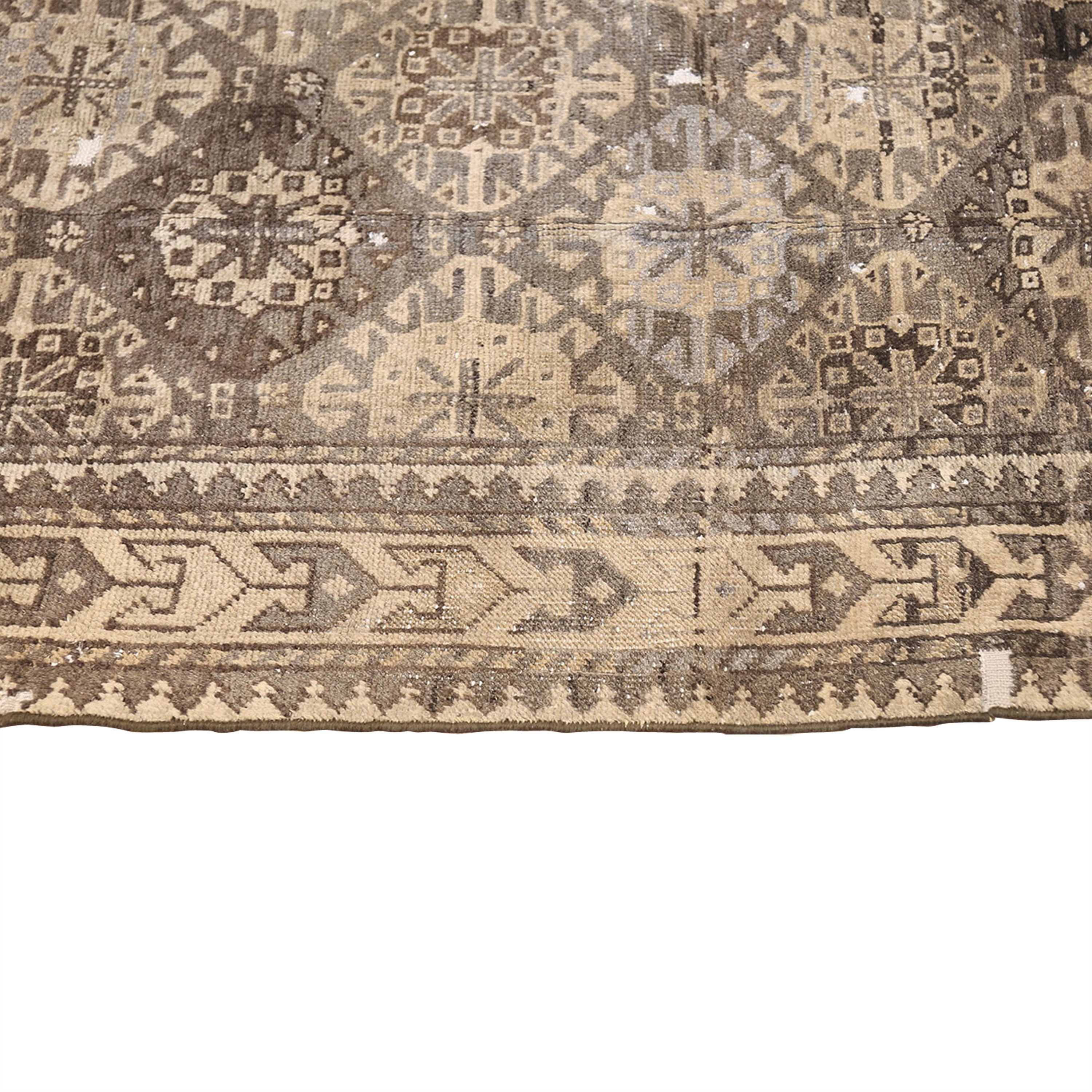 Grey Antique Traditional Khotan Rug - 6'6" x 9'