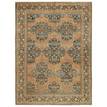 Brown Antique Traditional Persian Khorassan Rug - 9' x 12'5"