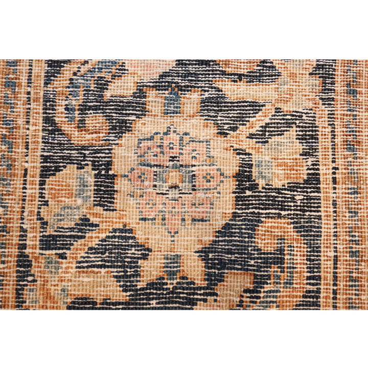 Brown Antique Traditional Persian Khorassan Rug - 9' x 12'5"