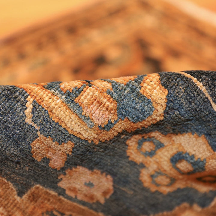 Brown Antique Traditional Persian Khorassan Rug - 9' x 12'5"