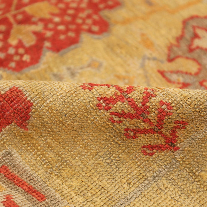 Yellow Antique Traditional Turkish Oushak Rug - 8'3" x 13'4"
