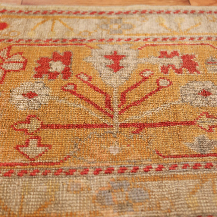Yellow Antique Traditional Turkish Oushak Rug - 8'3" x 13'4"