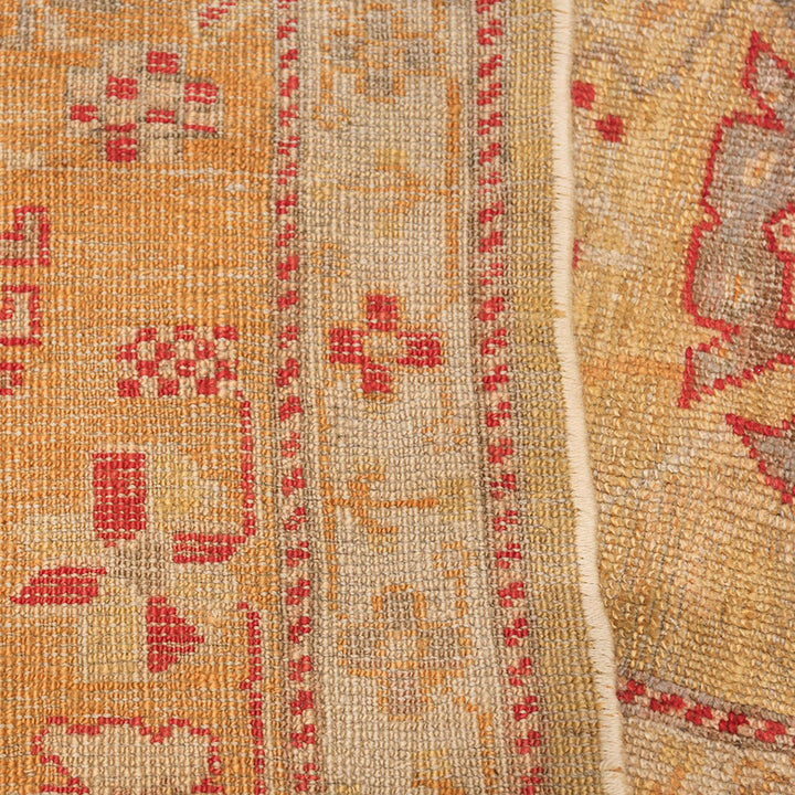 Yellow Antique Traditional Turkish Oushak Rug - 8'3" x 13'4"