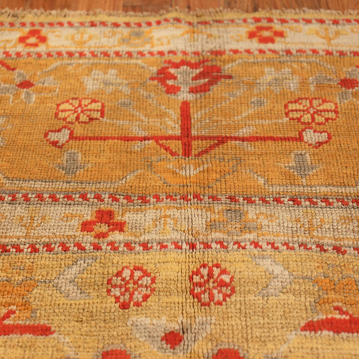 Yellow Antique Traditional Turkish Oushak Rug - 8'3" x 13'4"