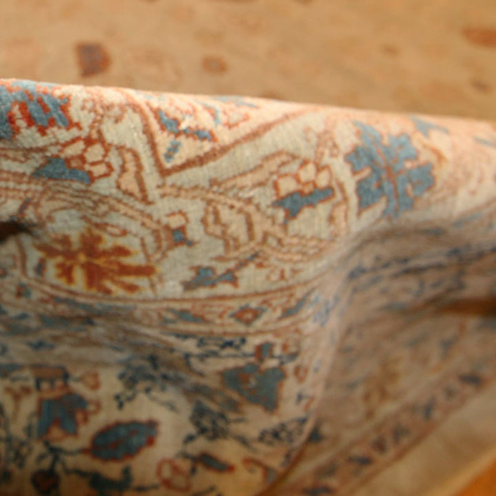 Gold Antique Traditional Persian Tabriz Haji Rug - 10' x 13'9"