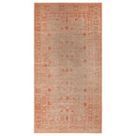 Red Antique Traditional Khotan Rug - 4'1" x 8'