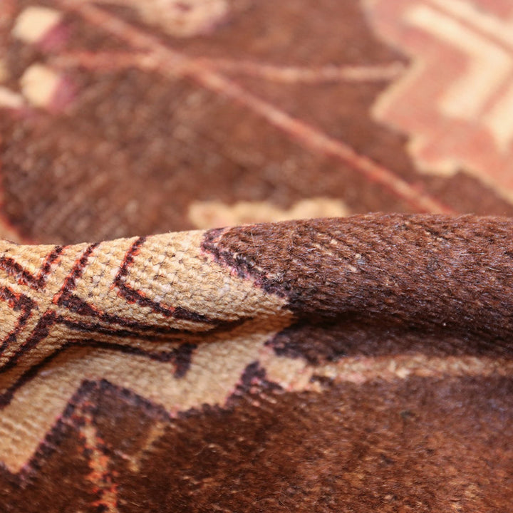 Brown Antique Traditional Khotan Rug - 5'1" x 10'3"