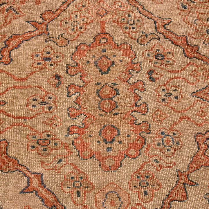 Red Antique Traditional Persian Sultanabad Rug - 8'10" x 12'