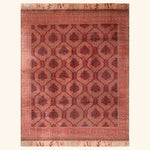 Red Antique Traditional Turkish Smnyrna Rug - 10'5" x 13'9"