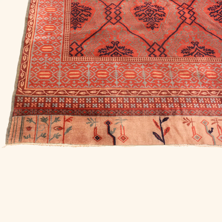 Red Antique Traditional Turkish Smnyrna Rug - 10'5" x 13'9"