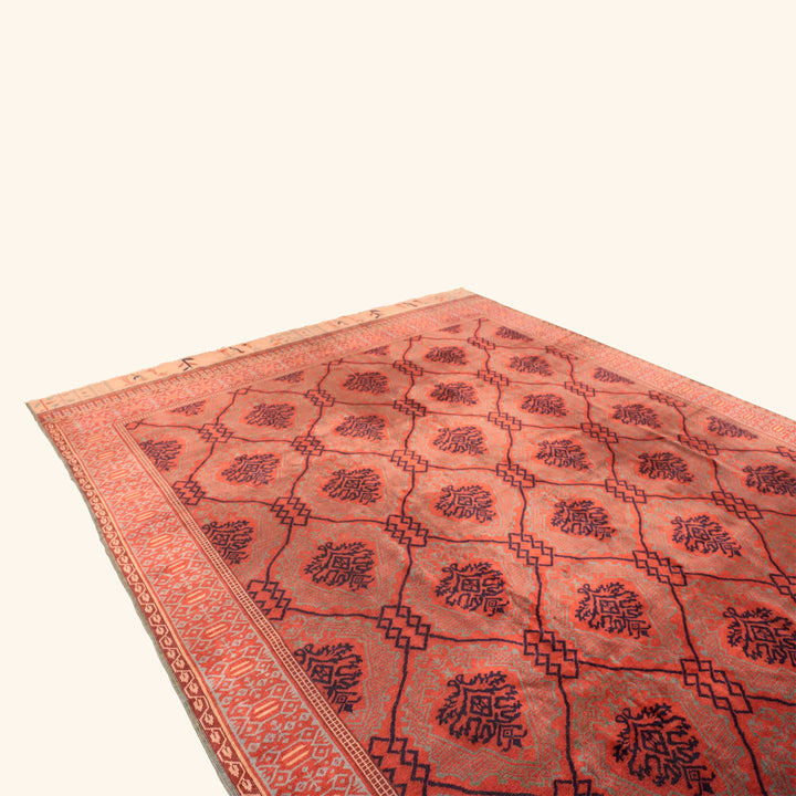 Red Antique Traditional Turkish Smnyrna Rug - 10'5" x 13'9"