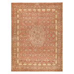 Red Antique Traditional Persian Tabriz Rug - 10'6" x 14'4"