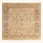 Brown Antique Traditional Indian Agra Rug - 10'3" x 10'5"