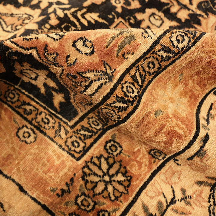 Grey Antique Traditional Persian Kerman Rug - 9'9" x 14'6"