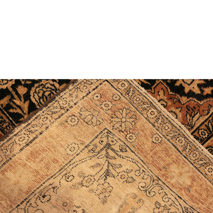 Grey Antique Traditional Persian Kerman Rug - 9'9" x 14'6"