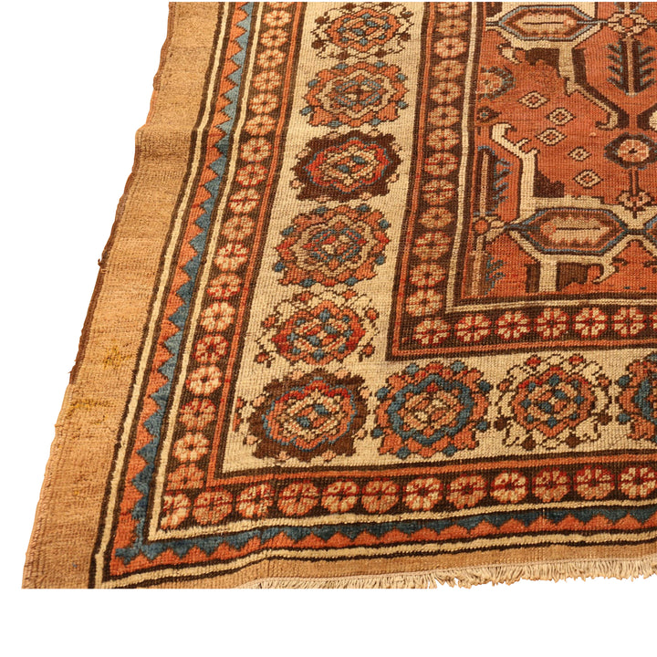 Red Antique Traditional Persian Bakshaish Rug - 10'10" x 14'1"