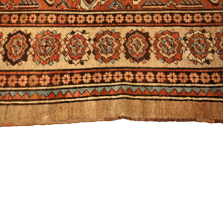 Red Antique Traditional Persian Bakshaish Rug - 10'10" x 14'1"