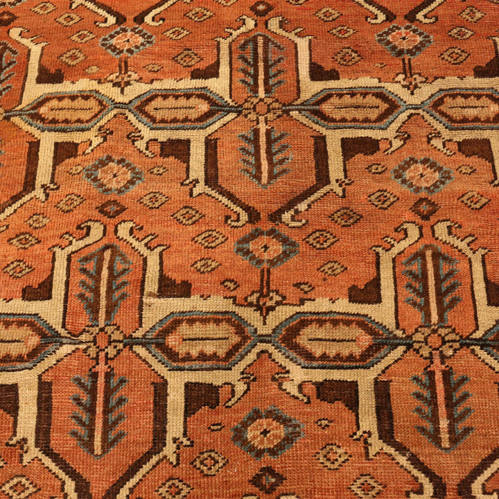 Red Antique Traditional Persian Bakshaish Rug - 10'10" x 14'1"