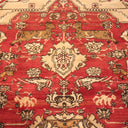 Red Antique Traditional Indian Agra Rug - 10'9" x 12'4"