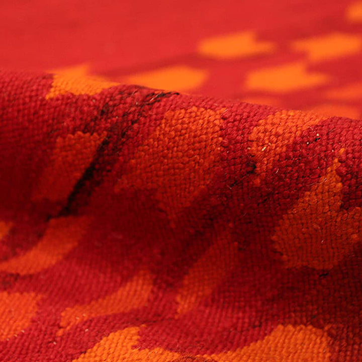 Red Vintage Swedish Kilim Rug - 9'9" x 12'10"