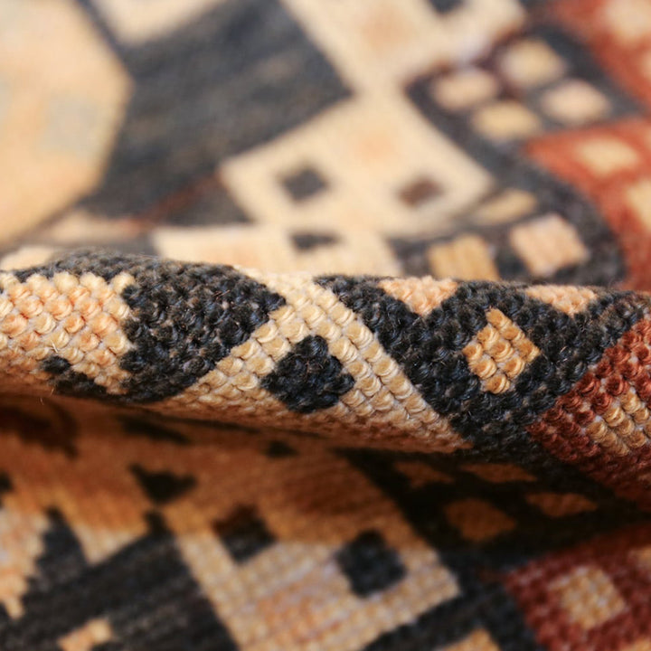 Beige Antique Traditional Shirvan Rug - 6'3" x 11'3"