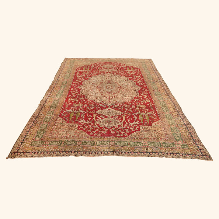 Red Antique Traditional Turkish Keysari Rug - 6'2" x 8'8"